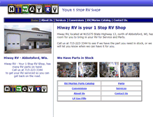 Tablet Screenshot of hiwayrv.com